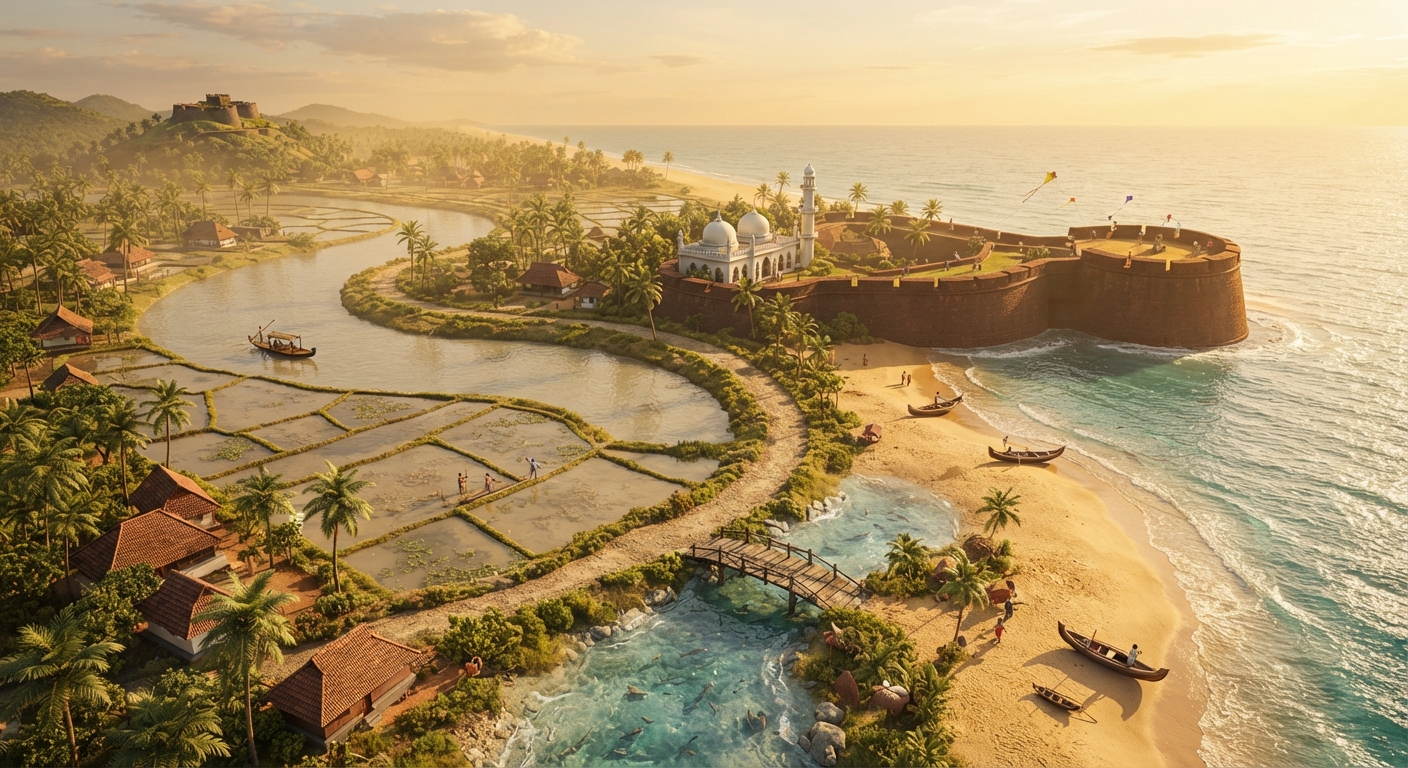 Diorama of Kasaragod