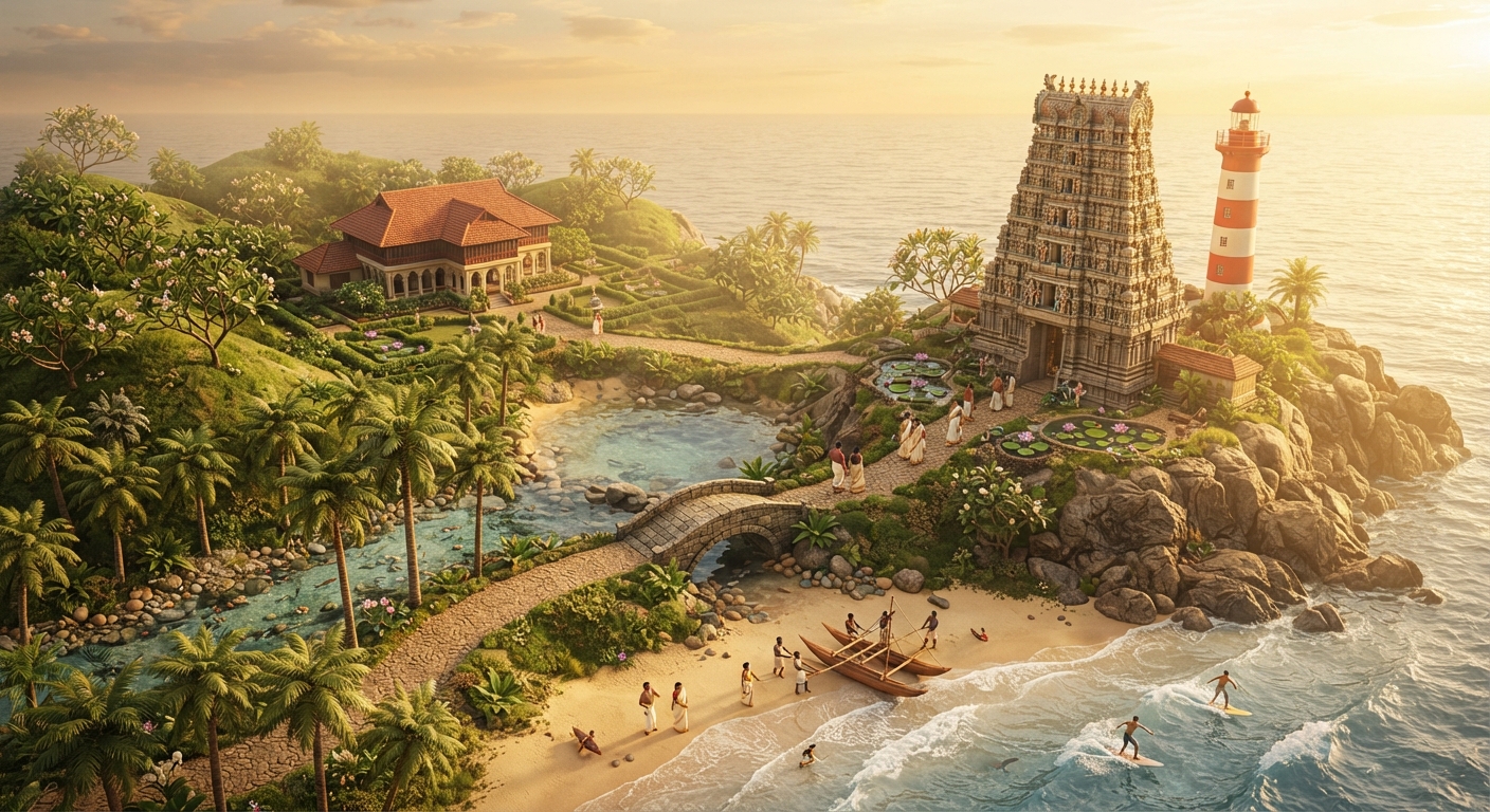 Diorama of Thiruvananthapuram